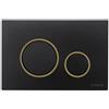 Schwab Placca Schwab VELA Nero con Anello Dorato - P47-0235-0250