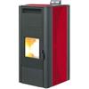 King Termostufa a Pellet Ventilata King 24 Idro 22kW 510m3 Bordeaux - 17376