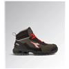 DIADORA Scarpe Antinfortunistiche Diadora Shark Stab IMP LEAT Mid S3 SRC ESD Nero Rosso Fluo - 701.181160