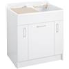 Colavene Lavatoio Colavene Twist con Cesto e Asse Lavapanni 80x60x86 Bianco Opaco - 24080F