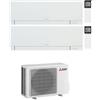 Mitsubishi Electric Climatizzatore Mitsubishi Dual Split MSZ-EF Kirigamine Zen 9000+12000 R32 A+++ WiFi MXZ-2F53VF4 Bianco 9+12