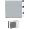 Mitsubishi Electric Climatizzatore Mitsubishi Trial Split MSZ-EF Kirigamine Zen 12000+12000+12000 R32 A++ WiFi MXZ-3F68VF4 Argento 12+12+12