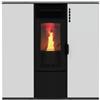 Kalor Stufa a Pellet ad Aria Kalor Quadra 10C 9kW 225m3 2 Canalizzazioni Bianco - QUADRA.10CTR-WKA