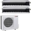 Mitsubishi Electric Climatizzatore Dualsplit Canalizzabile a Soffitto Mitsubishi SEZ-M 12000+12000 MXZ-2F53VF4 R32 A+ 12+12