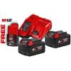 Milwaukee Power Pack Energy Kit Milwaukee M18 NRG-502 Caricabatteria Rapido 2 Batterie M18 5AH 1 Batteria M12 2AH - 4933459217