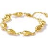 NovaNavel Bracciale goccioline sonaglio in oro