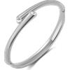 NovaNavel Bracciale doppio riflesso in argento