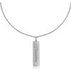NovaNavel Collana targhetta in argento