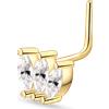 NovaNavel Piercing naso marquise in oro
