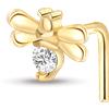 NovaNavel Piercing naso ape in oro