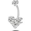 NovaNavel Piercing ombelico topolino in argento