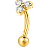 NovaNavel Piercing sopracciglio/orecchio trilogy in oro