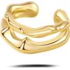 NovaNavel Orecchino ear cuff classico in oro
