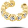 NovaNavel Orecchino ear cuff luce bianca in oro