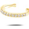NovaNavel Orecchino ear cuff crystal bianco in oro