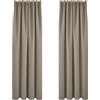 Deconovo Tende Camera da Letto Oscuranti 2 Pezzi, Tende Moderne per Soggiorno Interni, 140x260 CM (Larghezza x Altezza), Cachi