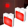 HeatingLux Luce rossa notturna melatonina con sensore di movimento, 3 modalità sensore lampada da notte collegabile alla presa, regolabile lampada per camera da letto, cameretta dei bambini, cucina, bagno