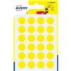 AVERY Blister 168 etichetta adesiva tonda PSA giallo Ø15mm Avery