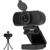 VIZOLINK N51A Webcam Full HD 2.5K 30FPS Fuoco Fisso 110°Visione Correzione Della Luce Camera PC con Filtro Privacy per Windows MacOS Linux Youtube Streaming Skype Video Calling Zoom Videoconferenze