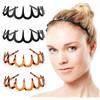 ZKGYUS -4pcs Cerchietto per capelli da donna, ondulato, antiscivolo, fascia coreana intrecciata,cerchietti per capell antiscivolo per donne e ragazze