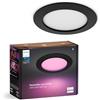 Philips Hue Smart Slim Luce da incasso, 170 mm, Luce Bianca e Colorata, 1200 lm, Compatibile con Bluetooth, controllo vocale con Alexa, Apple Home e Google Assistant, nero