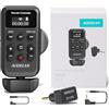 AODELAN Telecomando wireless Lanc per zoom, con cavo jack da 2,5 mm, IRIS, messa a fuoco, registrazione video e zoom Commander con Lanc o terminale remoto per Canon XL1S XL2 XHA1/Sony NX5C