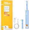 Vicloon Spazzolino Elettrico Bambini dai 5-12 Anni,Spazzolino Bambini con 2 Pezzi Testina Dello Spazzolinos e Timer Intelligente,Luce Colorate LED,Vibrazione Morbido,IPX7 Impermeabile,Comodo Manico