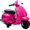 AIYAPLAY Moto Elettrica per Bambini Licenza Vespa, Batteria Ricaricabile 6V, Rotelle e Luci, Età 2-4 Anni, Rosa | Aosom Italy