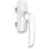 SIVENCI Maniglia pieghevole in alluminio | Cremona Square European Series | Maniglia interna con 2 alette | 177 x 34 x 64 cm | Bianco | Destra