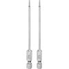 QUARKZMAN 2pz T6 Bit Torx di Sicurezza 1/4 Gambo Esagonale 4 Lungo Acciaio S2 Magnetica Antimanomissione Star Bits Cacciavite Testa Torx con Foro per Rimuovere Viti Fissaggio