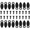 QUARKZMAN Set di 50pz Clip per Supporto Cornice con 50pz Viti, Chiusure a Bottone Girevole per Cornice Foto Set Backing per Cornici Foto Lavori Artigianali Quadri Appesi Disegni, Nero