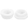 QUARKZMAN 2 Pezzi Occhielli in Gomma 30mm Foro di Perforazione, Passacavi Guarnizione 12mm ID Gommini Passacavo Scrivania Bianco Siliconica per Tappo Organizzare Filo Cablaggio Casa Auto
