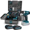 Sundpey Cassetta Attrezzi Completa 255 Pezzi con Trapano Avvitatore Batteria 21V, Avvitatore a Batteria Set Attrezzi da Lavoro con Cassetto per la Casa e la Riparazione Dell'auto per Fai Da Te