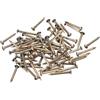 QUARKZMAN 70Pz Chiodi in Ottone 1.5x15mm(DxL) Chiodi per Quadri Muro Testa Rotonda Piccoli in Ottone Hardware per Progetti Fai da Te in Legno Scatole Decorative Casa, Tono Bronzo