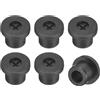 QUARKZMAN 6pz Passacavo per Scrivania, 3/8 Pollici (10mm) Passacavo in Gomma Flessibile Copertura Foro Filo per Organizzatore Cavi Scrivania Computer, Nero