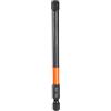 QUARKZMAN H6 Inserti per Avvitatore 6mm Punta Piatta Metrica 1/4 Attacco Esagonale 100mm (4) Cacciavite Industriale Bussola Esagonali in Fosfato Nero Magnetico Lungo