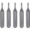QUARKZMAN 5pz Punte Cacciavite Phillips PH0000 5/32 Esagonale 28mm Lunghezza Punte Magnetiche a Croce in Acciaio S2 per Cacciaviti Elettrici Manuali Riparazione di Precisione
