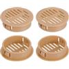 QUARKZMAN Tonda Griglia Aerazione 1, 8Pz Arancione Plastica 35mm Copertura Prese Aria - Griglia Ventilazione Circolare - Aria Facili per Bagno, Casa, Ufficio, Armadio, Guardaroba