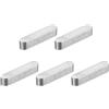 QUARKZMAN 5pz Chiave a Piuma Estremità Rotonda, 5x5x25mm Chiavette Elastiche Acciaio Inossidabile Professionale Chiavetta Parallela per Albero Trasmissione per Industria Meccanica Fissaggi