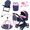 Bayer Design Bayer - Dolls pram Xeo deluxe set (17016AD)