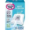 Handy Bag X351 Hoover Freespace Sprint, Sacchetti per aspirapolvere, 4 pz. + filtro di scarico