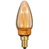 V-Tac VT-2152 Lampadina LED 2W E14 Vetro Ambra con incisioni laser filamento bianco caldo 1800K - 7472