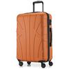 Suitline - Valigia Trolley rigido ABS TSA 4 ruote, 66 cm, 68 litres, Arrancione