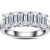 aomoso Anello da Donna - Anello con Moissanite - con Certificato GRA, Argento Puro 925, Colore D, Grado VVS1 Moissanite, Fede Nuziale Sovrapponibile, Adatto per: Appuntamento/Matrimonio/Anniversario