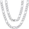 ChainsPro Catenina Collana Uomo Donna Acciaio Lunga 66cm, 9 mm Collana Catena Uomo Argento, Collana Figaro Uomo Ragazzo Necklace for Men Rapper, Idee Regalo per Natale Compleanno Anniversario