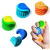 Echehi 3 Pezzi Pallina Antistress Sensoriali con Doppia Texture per Adulti e Bambini, Giocattoli Sensoriali per Ansia, ADHD, Autismo, Gioco Calmante per Mani Irrequiete