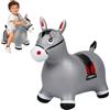 SilverChry Animale Saltellante, Salta Bambini da Interno, Gonfiabile Cavallo Saltellante, Giocattolo Saltellante da Interno/Esterno, Regalo per Bambini di Compleanno (Gris)