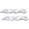 SGW 4X4 Emblemi Sticker 3D Chrome Auto Tuning Sticker Liberty Targhetta di ricambio per SUV (argento)