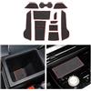 CDEFG Compatibile con MG4 MG 4 EV Elektro 2022 2023 2024, Tappetino Antiscivolo Antipolvere Antigraffio Tappetini in Gomma Portabicchieri per Interni Auto MG4 2024 Accessori (Rosso)