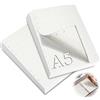 mawmuaw 2 Confezioni Fogli A5 con Buchi 120 Ricarica Carta Quadretti 6 Fori A5 Ricariche per Fogli Formato Planner Inserti di Carta per Raccoglitore ad Anelli Ricarica Agenda Schizzi Pittura